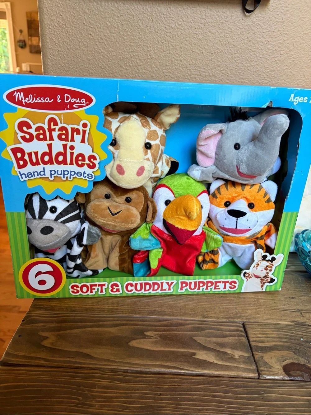 Melissa & Doug Safari Buddies Puppets lot of 6